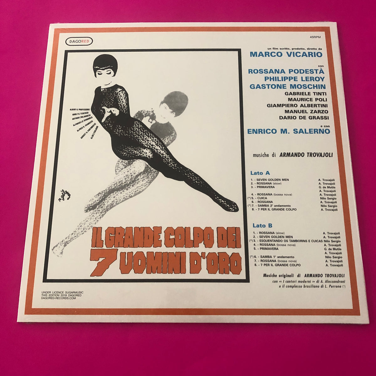 Armando Trovaioli : Il Grande Colpo Dei 7 Uomini D'Oro (LP, Album, Ltd, RE, Ora)