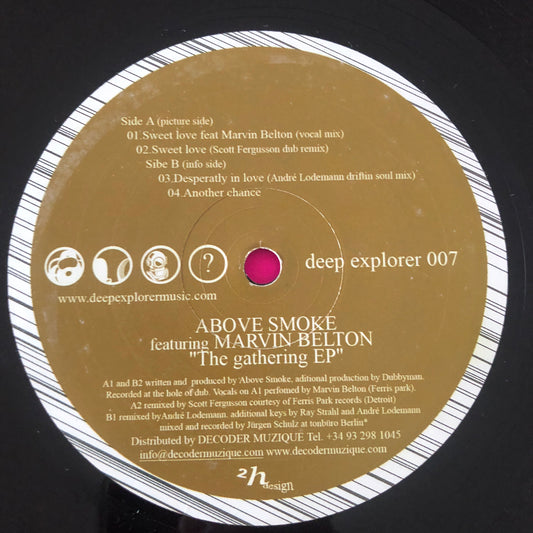 Above Smoke Featuring Marvin Belton : The Gathering EP (12", EP)