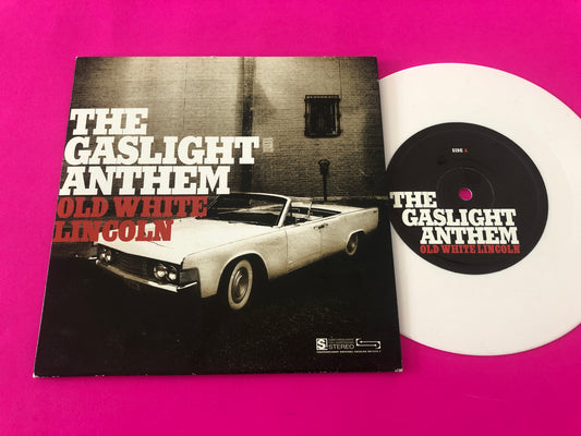 The Gaslight Anthem : Old White Lincoln (7", Single, Whi)