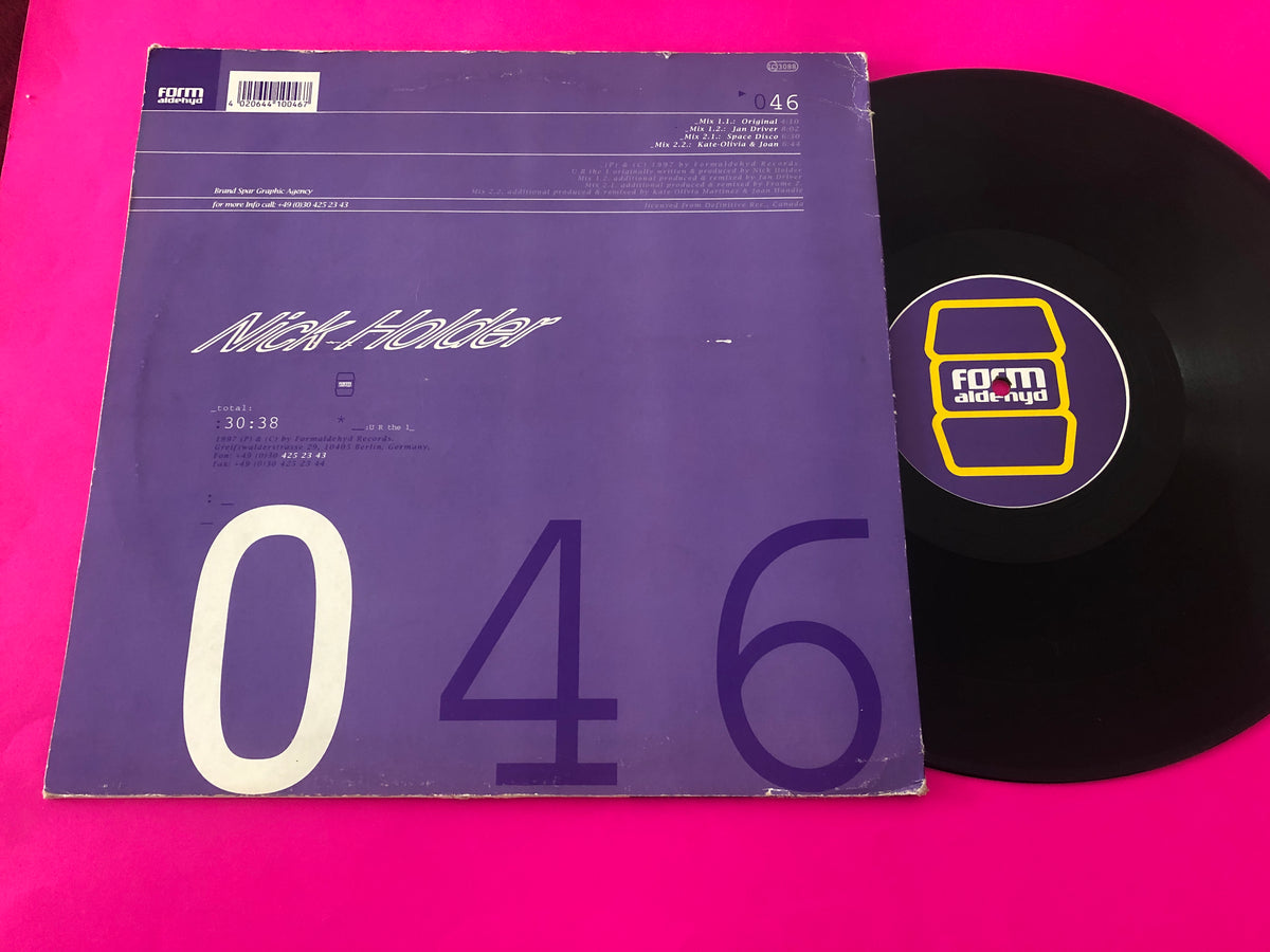 Nick Holder : U R The 1 (12")