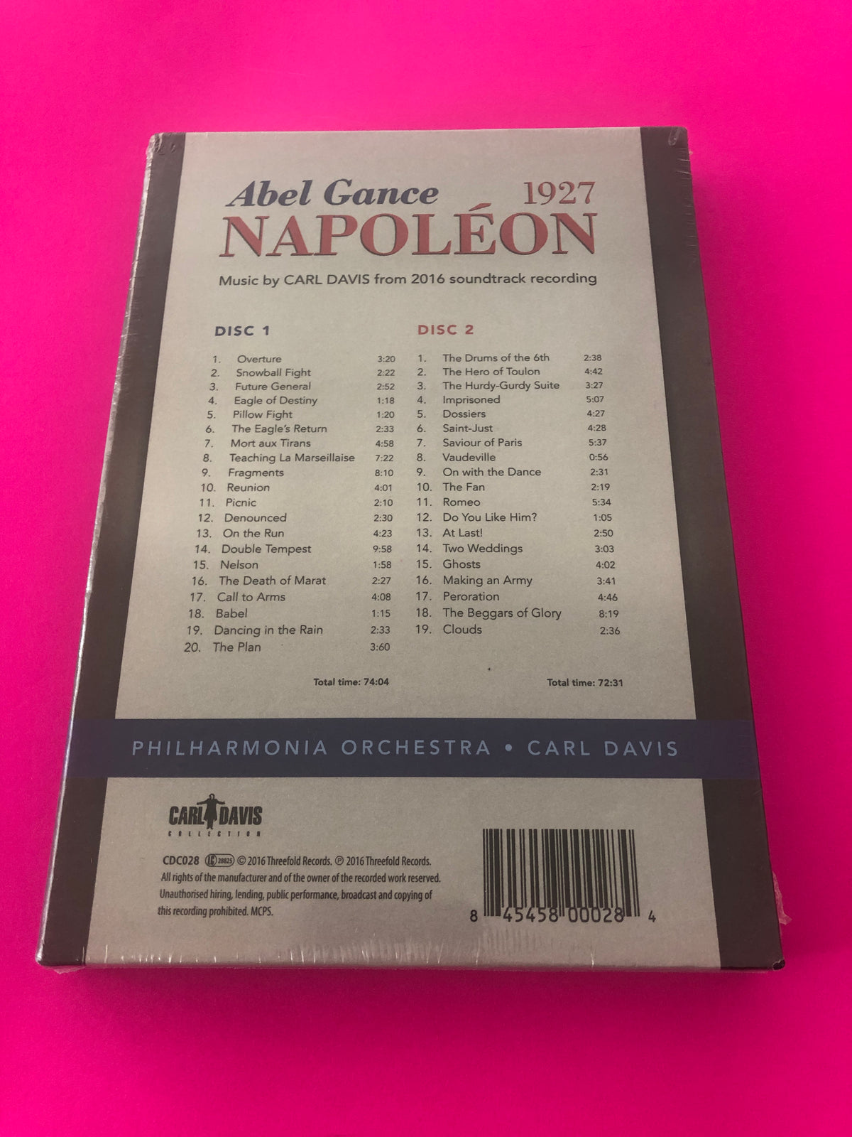 Carl Davis (5), Philharmonia Orchestra : Napoleon (2xCD)