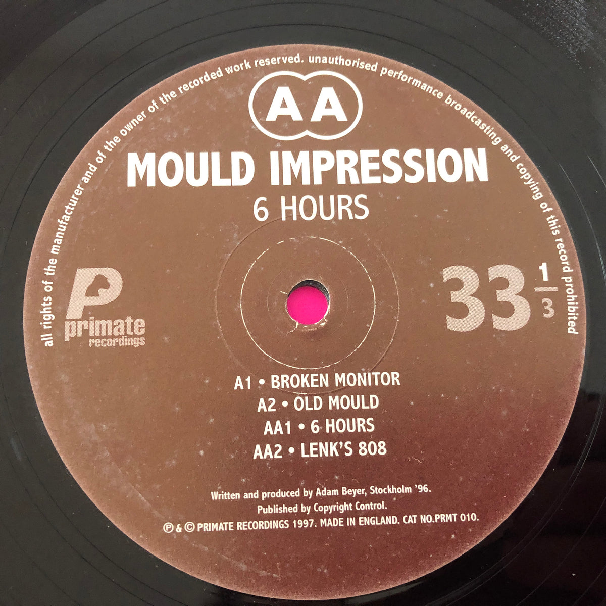 Mould Impression : 6 Hours (12")