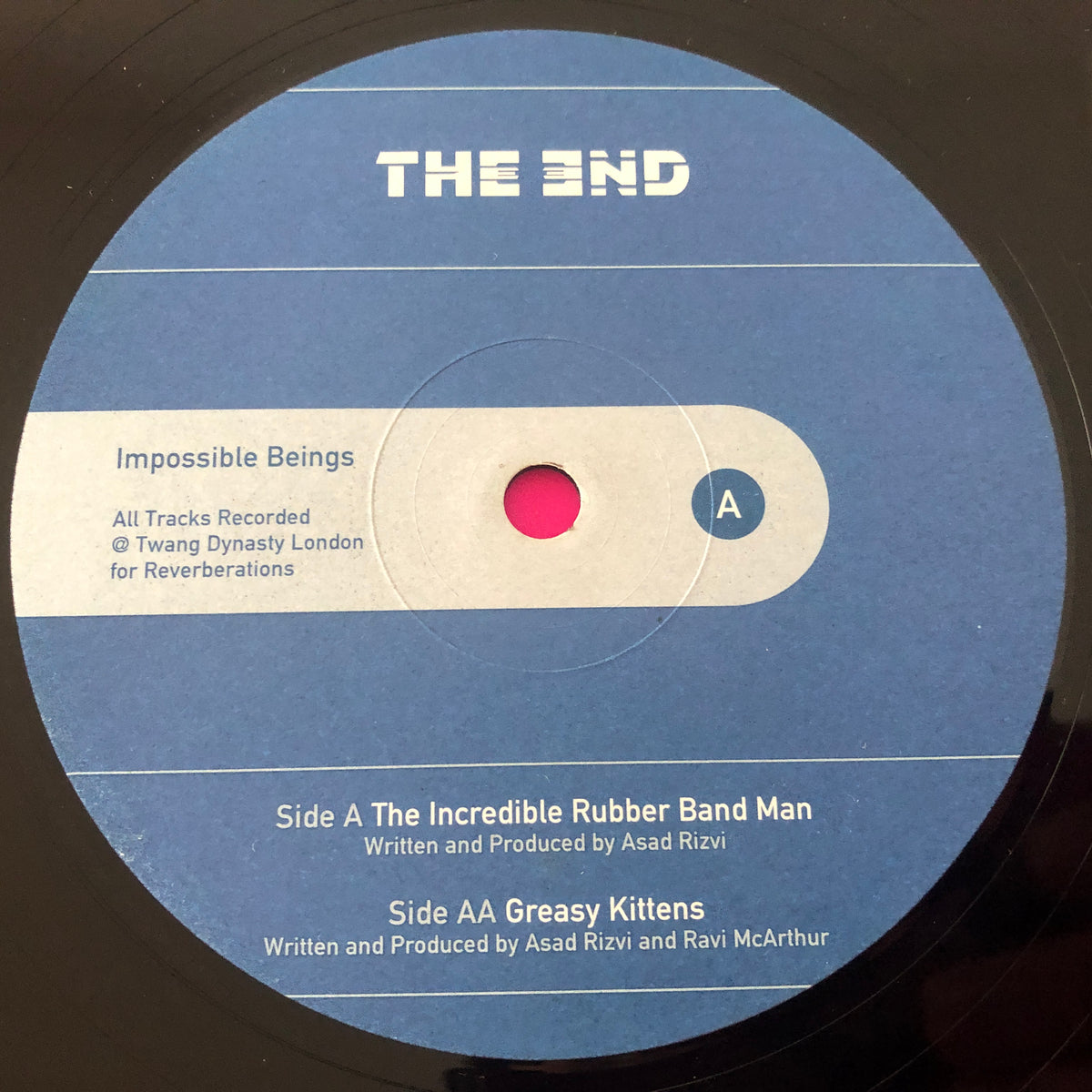 Impossible Beings : The Incredible Rubber Band Man / Greasy Kittens (12")