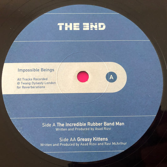 Impossible Beings : The Incredible Rubber Band Man / Greasy Kittens (12")