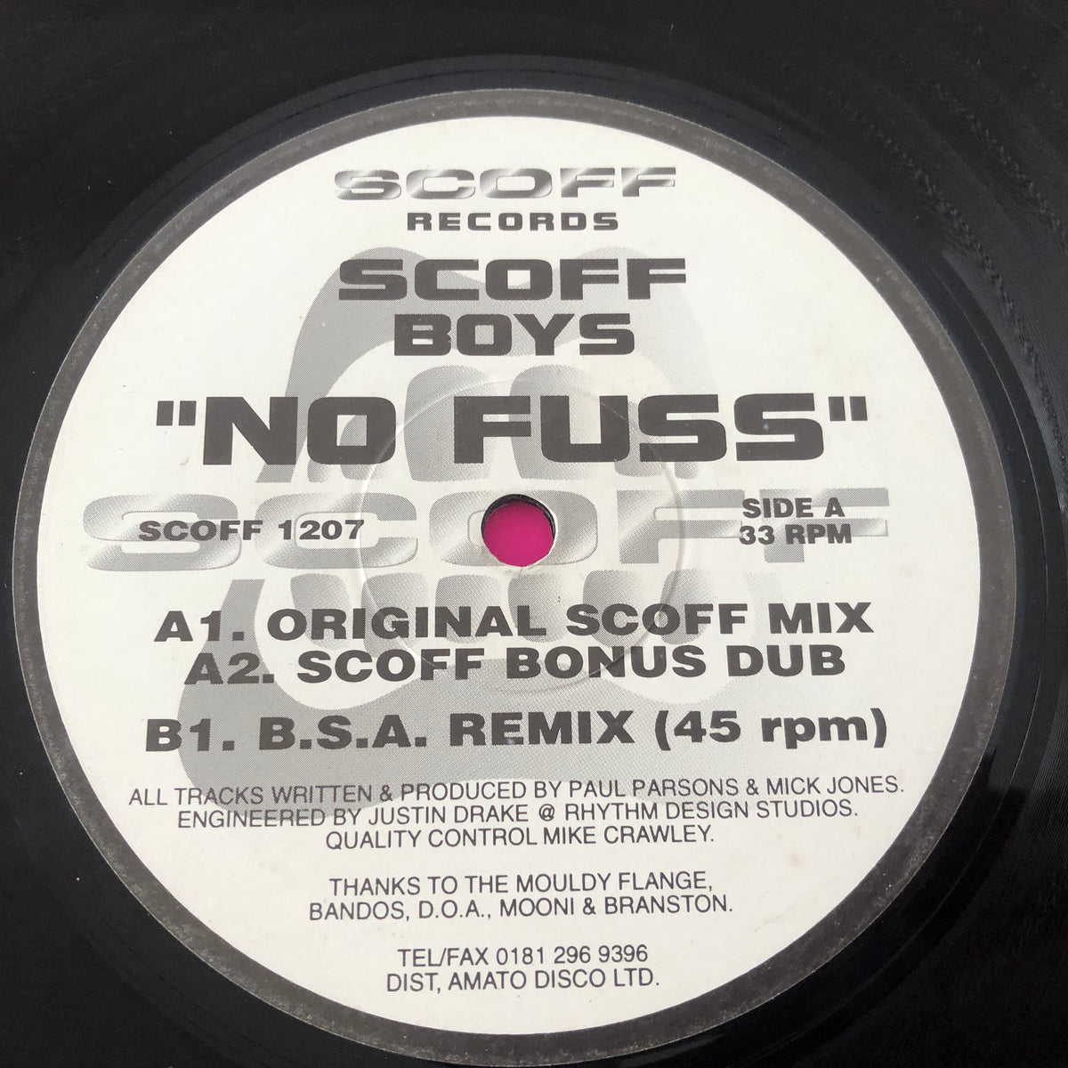 Scoff Boys : No Fuss (12")