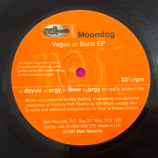 Moondog : Vegas Or Burst EP (12", EP)