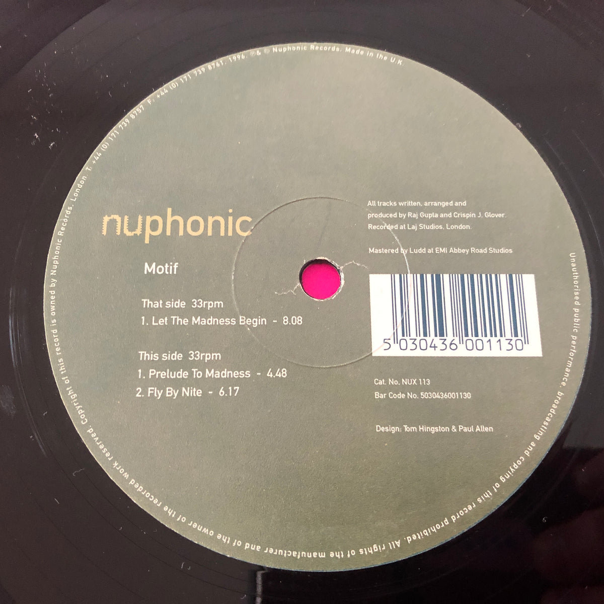 Motif : Let The Madness Begin (12")