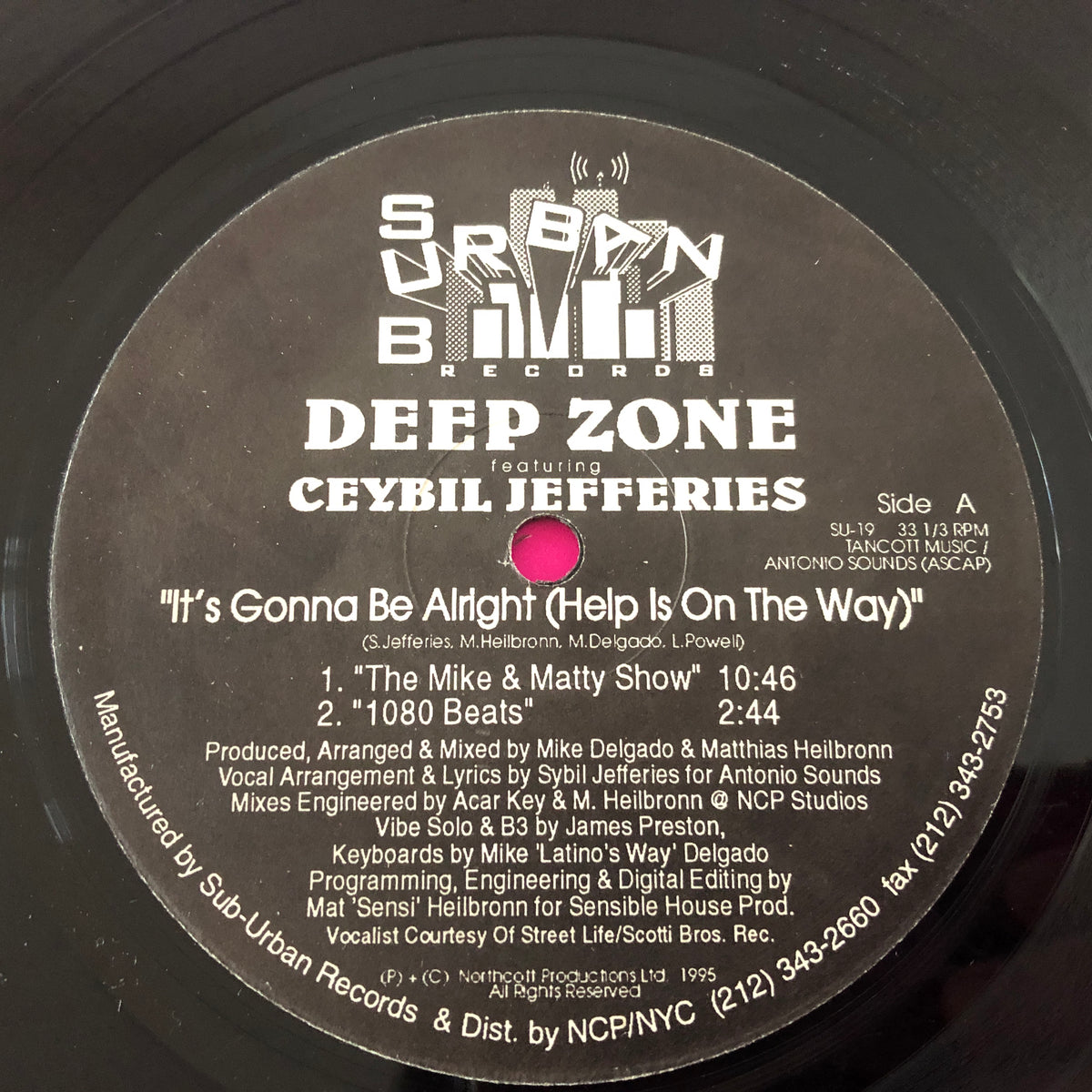 Deep Zone Featuring Ceybil Jefferies : It's Gonna Be Alright (Help Is On The Way) (12")