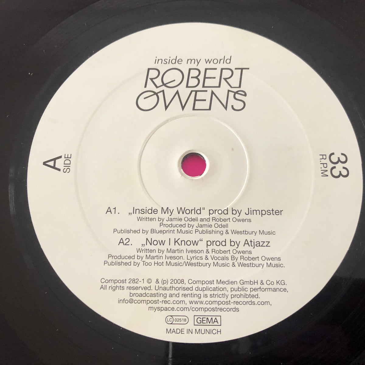 Robert Owens : Inside My World (12")