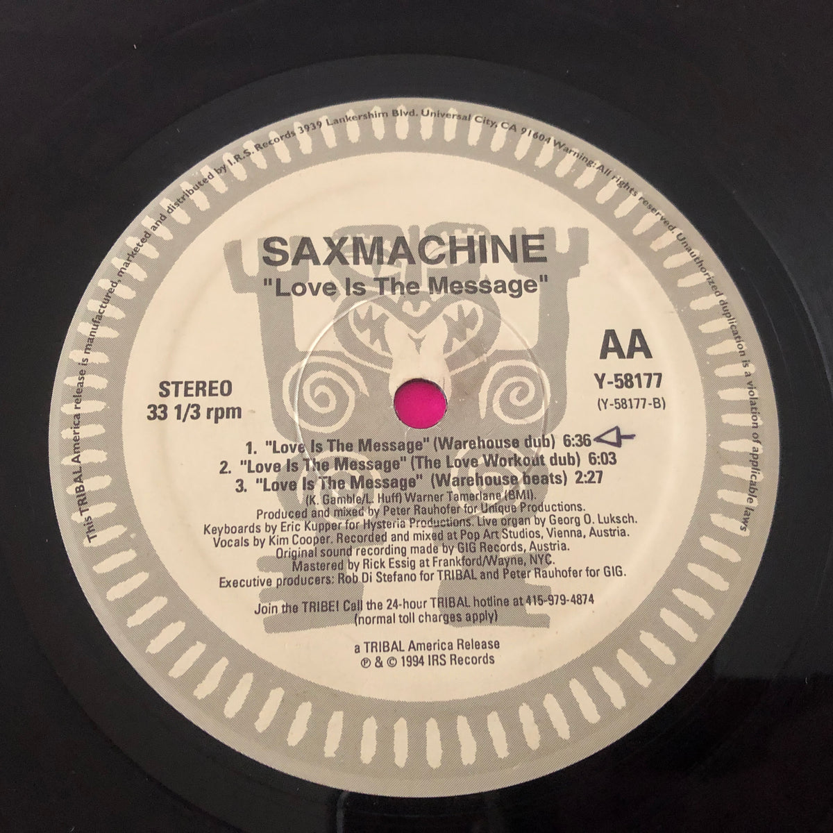 Saxmachine : Love Is The Message (12")