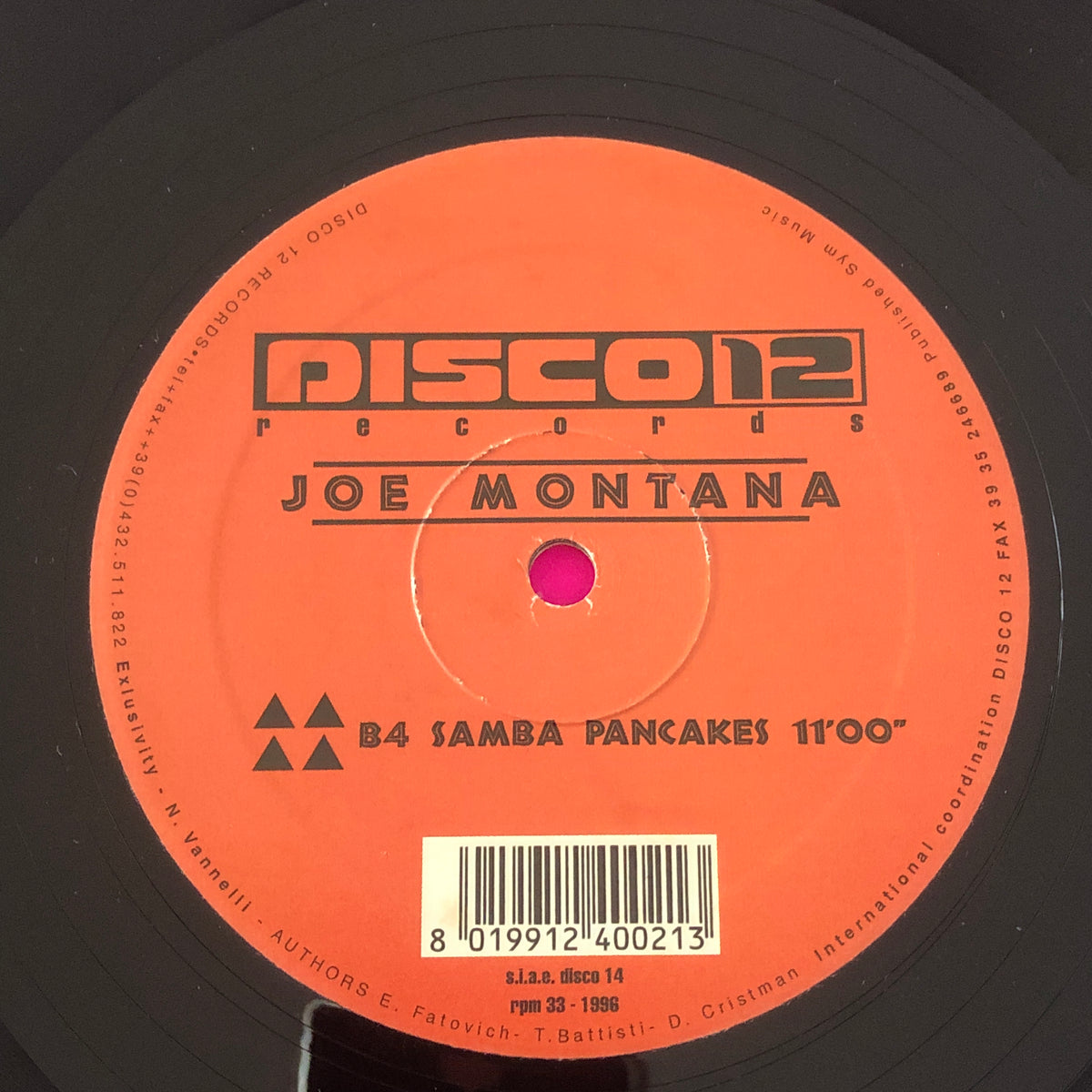 Joe Montana : Strip Bust (12")