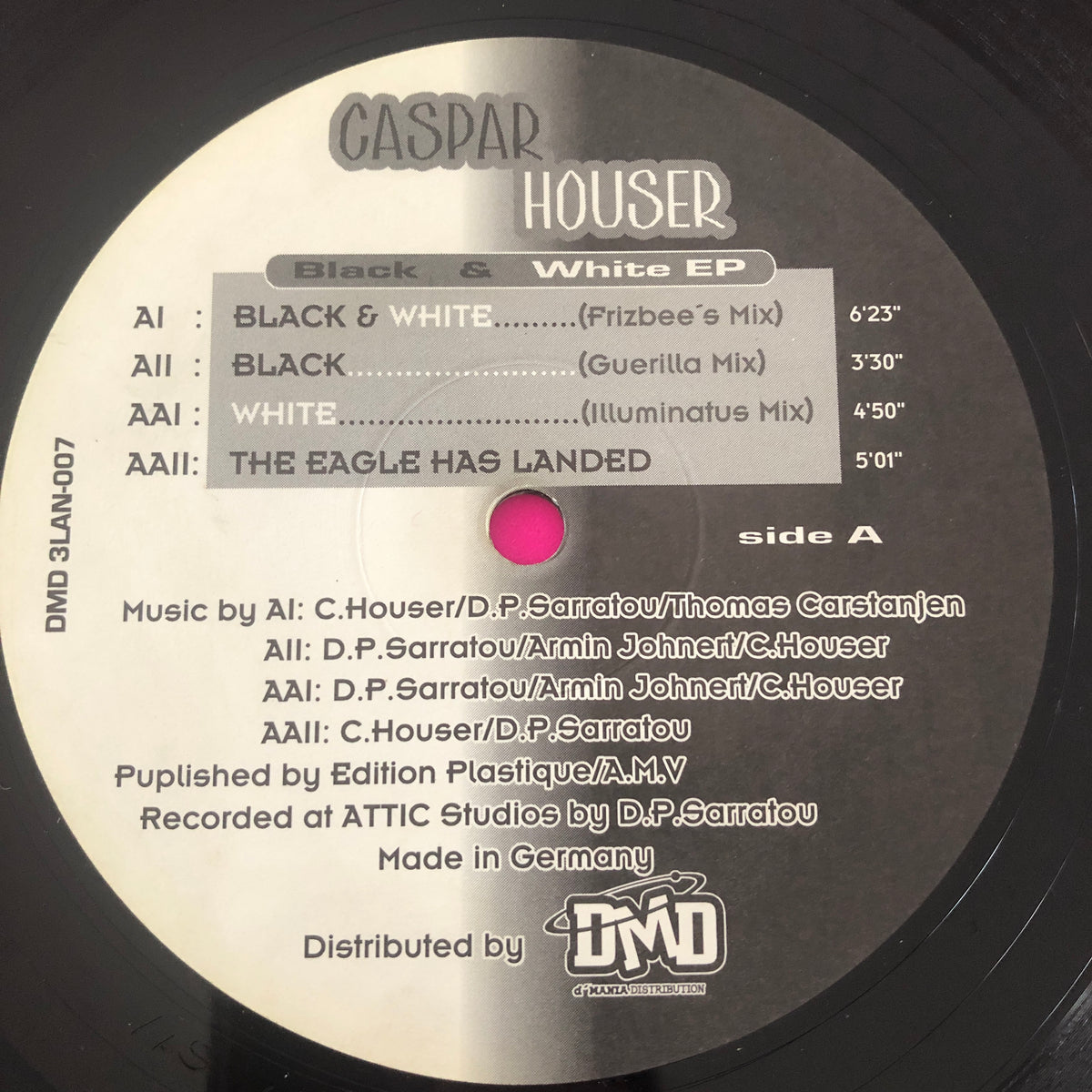 Caspar Houser : Black & White EP (12", EP)