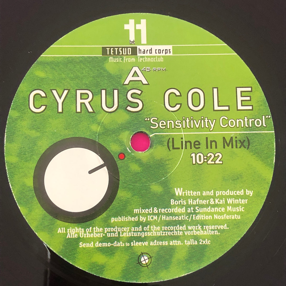 Cyrus Cole : Sensitivity Control (12")
