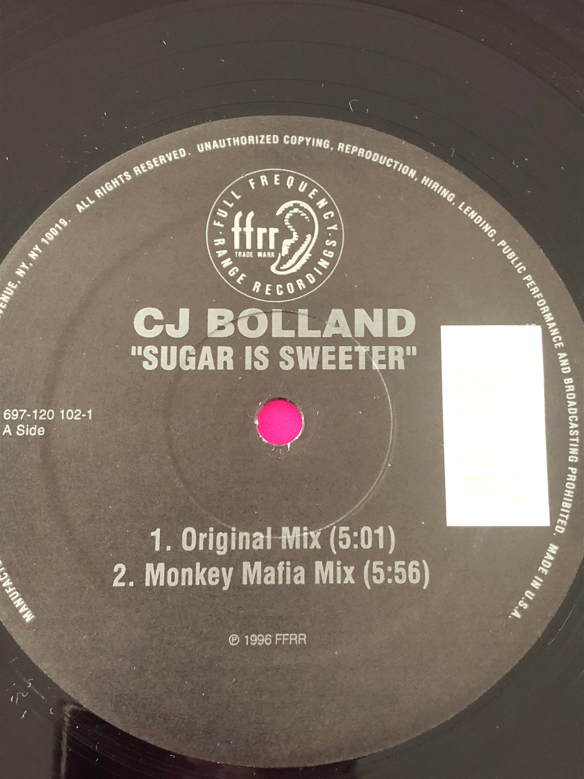 CJ Bolland : Sugar Is Sweeter (12")