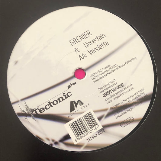 Dean J. Grenier : Uncertain / Vendetta (12")