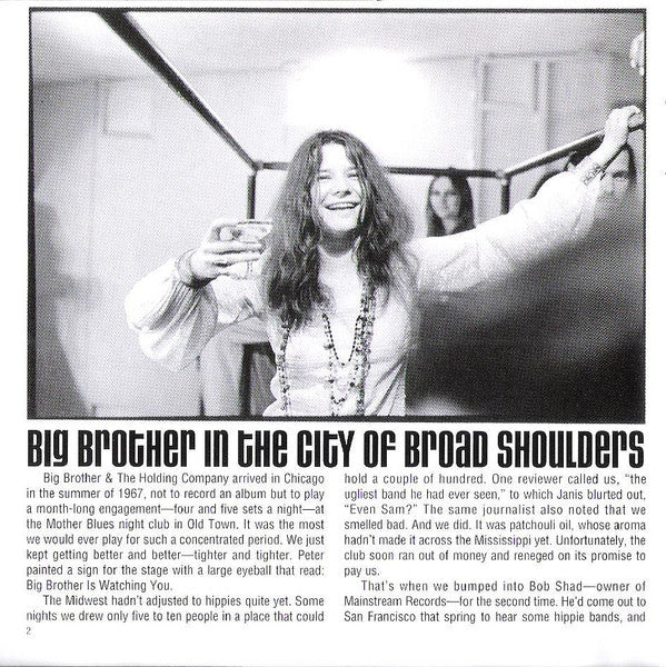 Big Brother & The Holding Company Featuring Janis Joplin : Big Brother & The Holding Company (CD, Album, RE, RM)