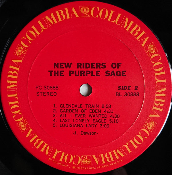 New Riders Of The Purple Sage : New Riders Of The Purple Sage (LP, Album, RE)