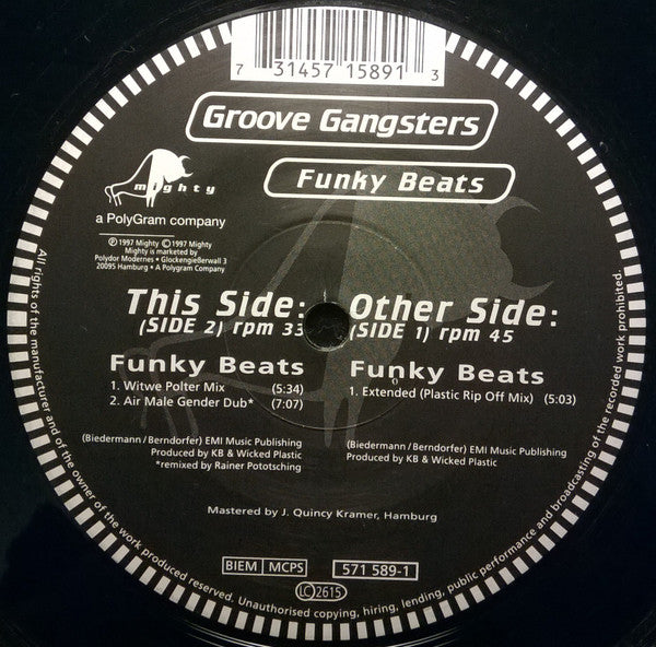 Groove Gangsters : Funky Beats (12")