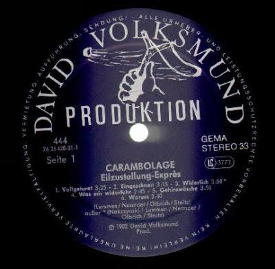 Carambolage : Eilzustellung-Exprès (LP, Album)