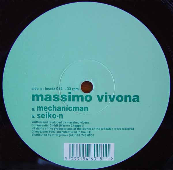 Massimo Vivona : Mechanicman (12")