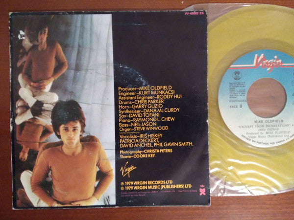 Mike Oldfield : Guilty (7", Single, Yel)