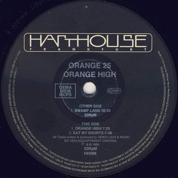 Orange 25 : Orange High (12")