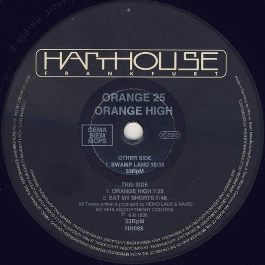 Orange 25 : Orange High (12")