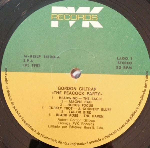 Gordon Giltrap : The Peacock Party (LP, Album, RE)