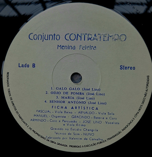 Conjunto Contratempo : Menina Feteira (LP, Album)