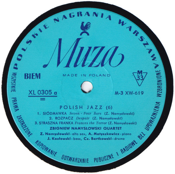 Zbigniew Namysłowski Quartet : Polish Jazz (6) (LP, Album, Mono)