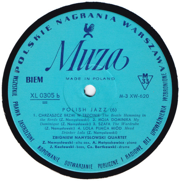 Zbigniew Namysłowski Quartet : Polish Jazz (6) (LP, Album, Mono)