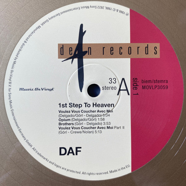 DAF* : 1st Step To Heaven (LP, Ltd, Num, RE, Gol)