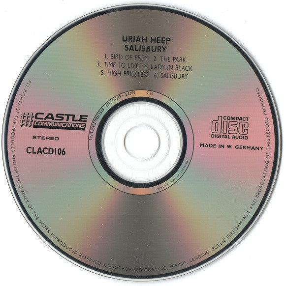 Uriah Heep : Salisbury (CD, Album, RE)