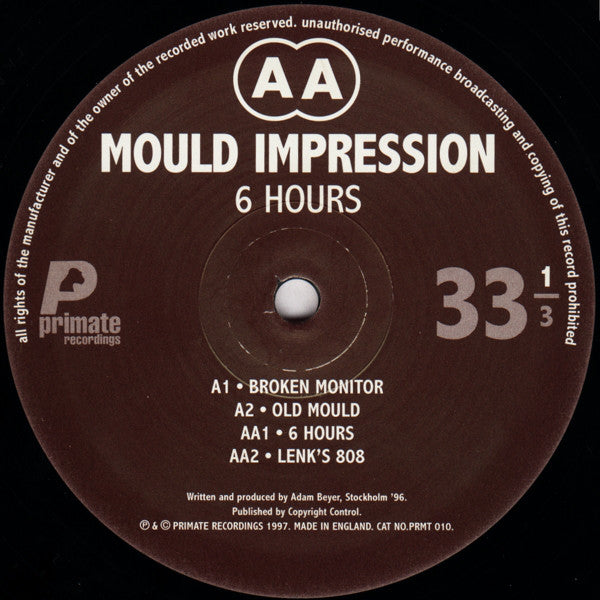 Mould Impression : 6 Hours (12")