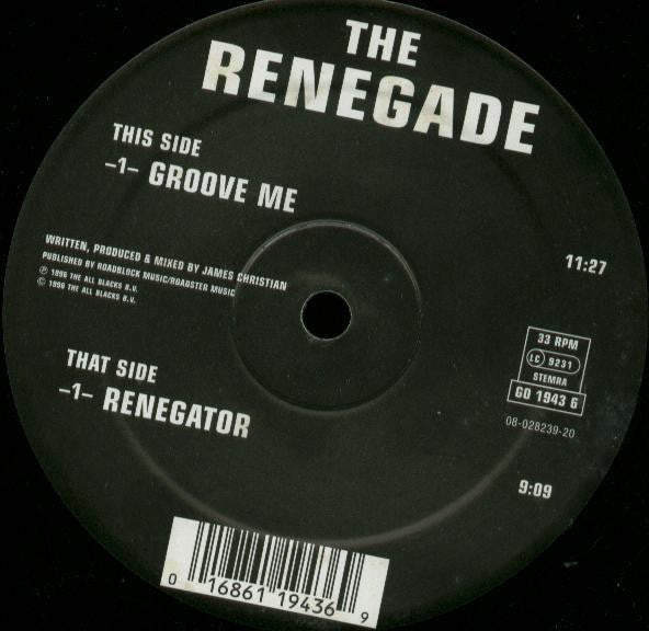 The Renegade : Groove Me (12")