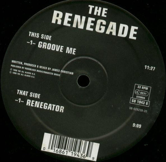 The Renegade : Groove Me (12")