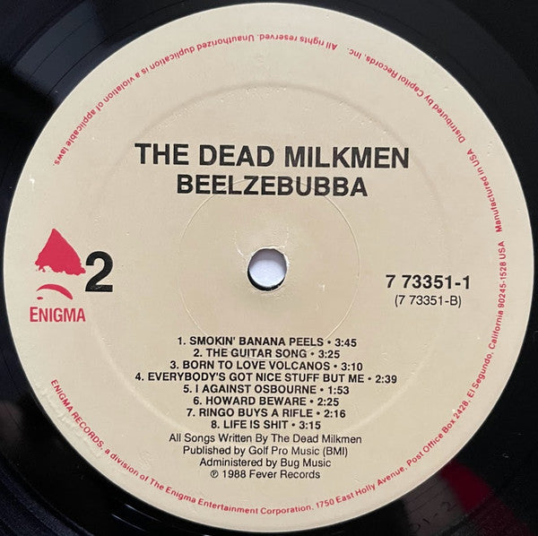 The Dead Milkmen : Beelzebubba (LP, Album, All)