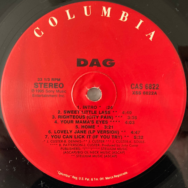 Dag : Righteous (LP, Album, Promo)