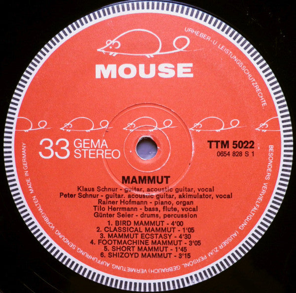 Mammut : Mammut (LP, Album)