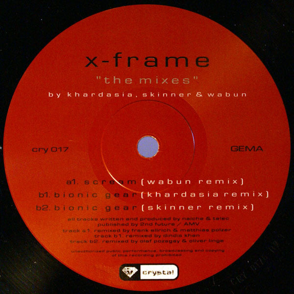 X-Frame : The Mixes (12")