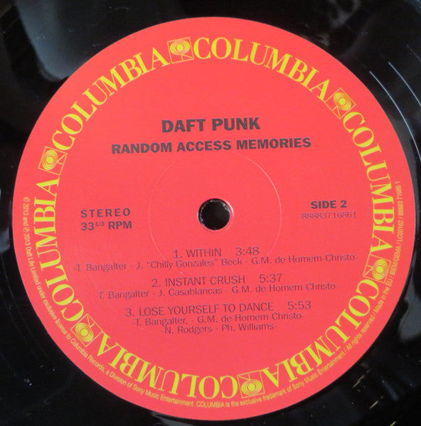 Daft Punk : Random Access Memories (2xLP, Album, RE, RP, 180)