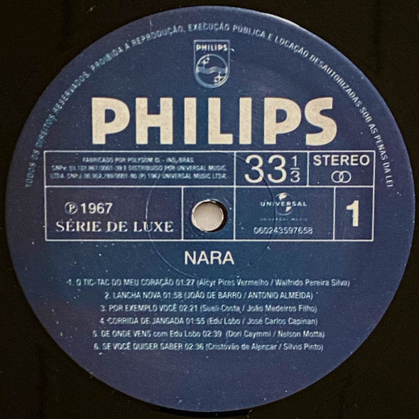 Nara Leão : Nara (LP, Album, Club, RE, RM)
