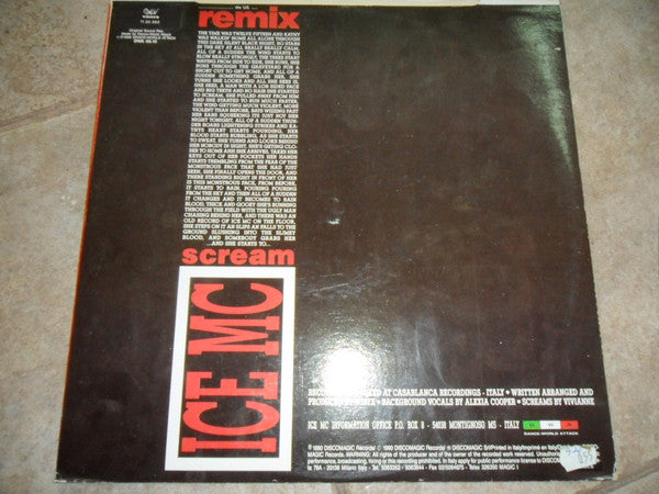 ICE MC : Scream (The U.S. Remix) (12")