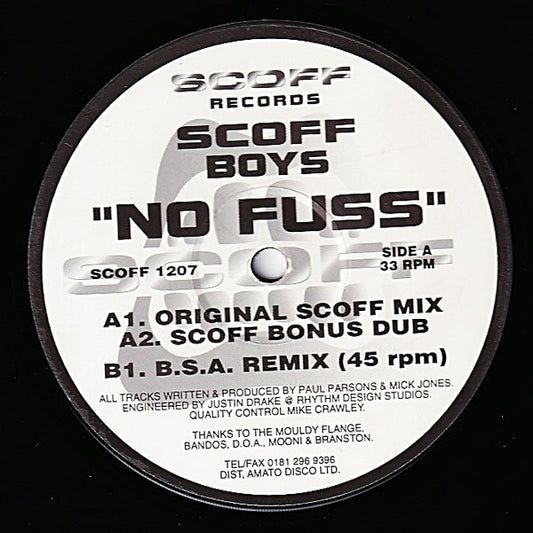 Scoff Boys : No Fuss (12")