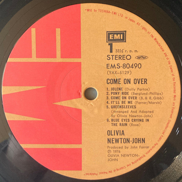 Olivia Newton-John = オリビア・ニュートン・ジョン* : Come On Over = 水のなかの妖精 (LP, Album)