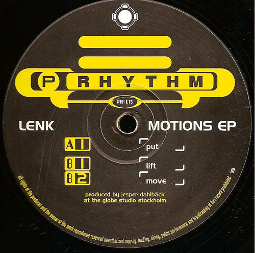 Lenk : Motions EP (12", EP)
