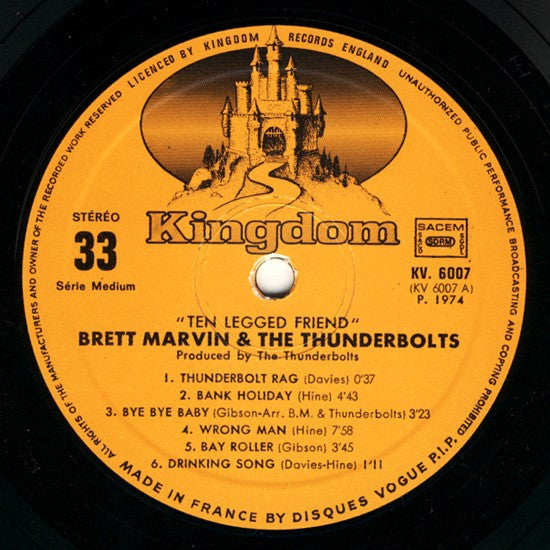 Brett Marvin And The Thunderbolts* : Ten Legged Friend (LP, Album)