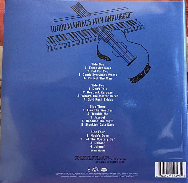 10,000 Maniacs : MTV Unplugged (2xLP, Album)