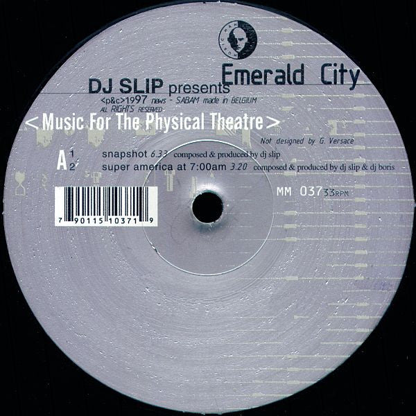 DJ Slip Presents Emerald City (3) : Music For The Physical Theatre (12")