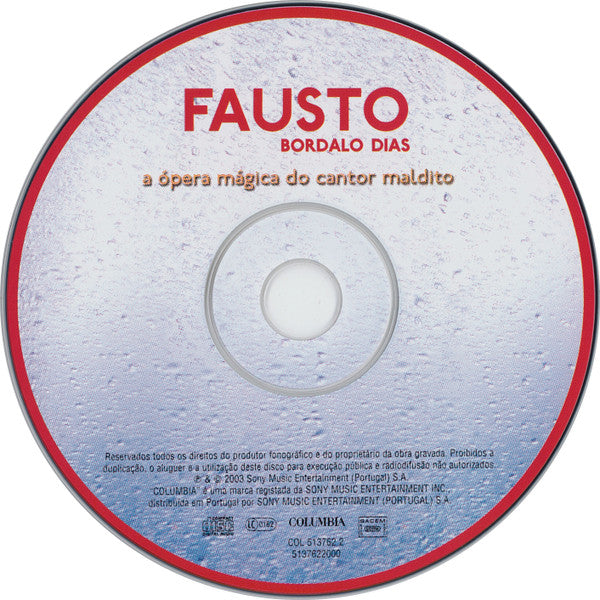 Fausto Bordalo Dias : A Ópera Mágica Do Cantor Maldito (CD, Album)
